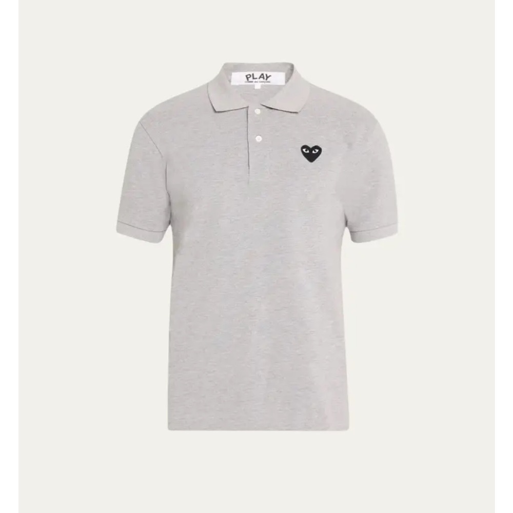 Comme des Garcons Play Gray Polo Shirt